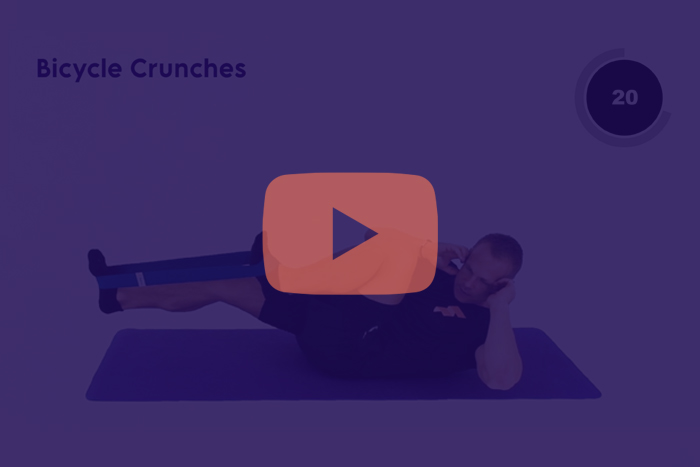 YouTube Video: 12 min Bauch- & Po-Workout (Mini-Band)
